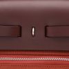 Borsa Hermès  Herbag Quadrille in tela rossa e color crema e pelle bordeaux - Detail D2 thumbnail
