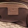 Borsa Gucci  Jackie in tela "sûpreme GG" beige e pelle marrone - Detail D2 thumbnail