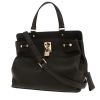 Valentino Garavani  JoyLock handbag  in black grained leather - 00pp thumbnail