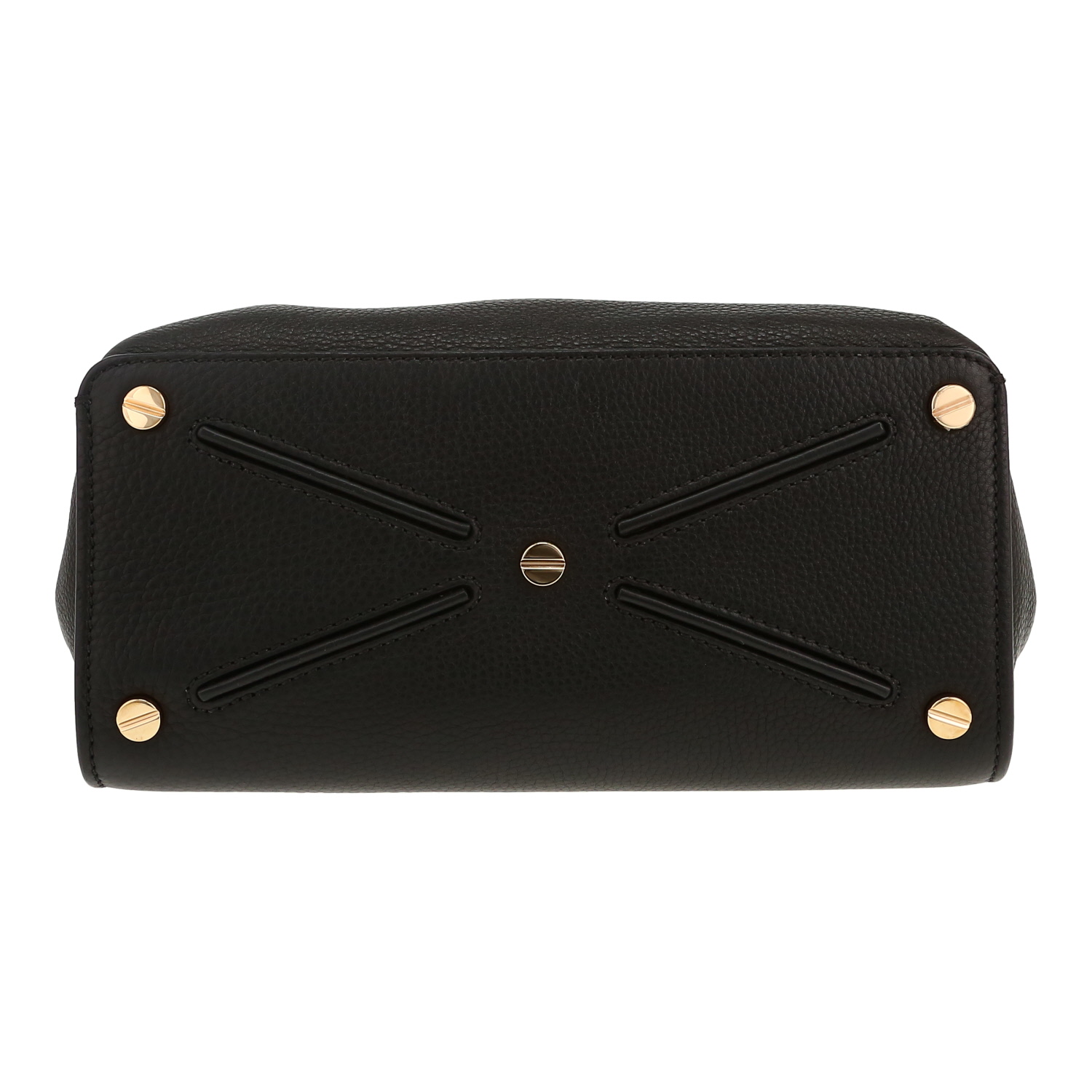 Bolso de mano Valentino Garavani  JoyLock en cuero granulado negro - Detail D1