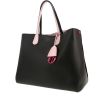 Dior  Dior Addict cabas shopping bag  in black and pink leather - 00pp thumbnail