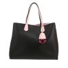 Dior  Dior Addict cabas shopping bag  in black and pink leather - 360 thumbnail