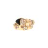 Bague Bulgari Serpenti Viper en or rose, diamants et onyx - 00pp thumbnail