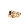 Bague Bulgari Serpenti Viper en or rose, diamants et onyx - 360 thumbnail