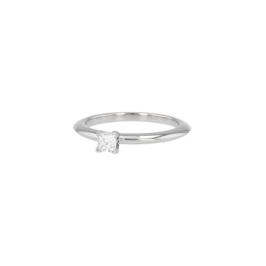 Bague solitaire Tiffany & Co Setting en platine et diamant