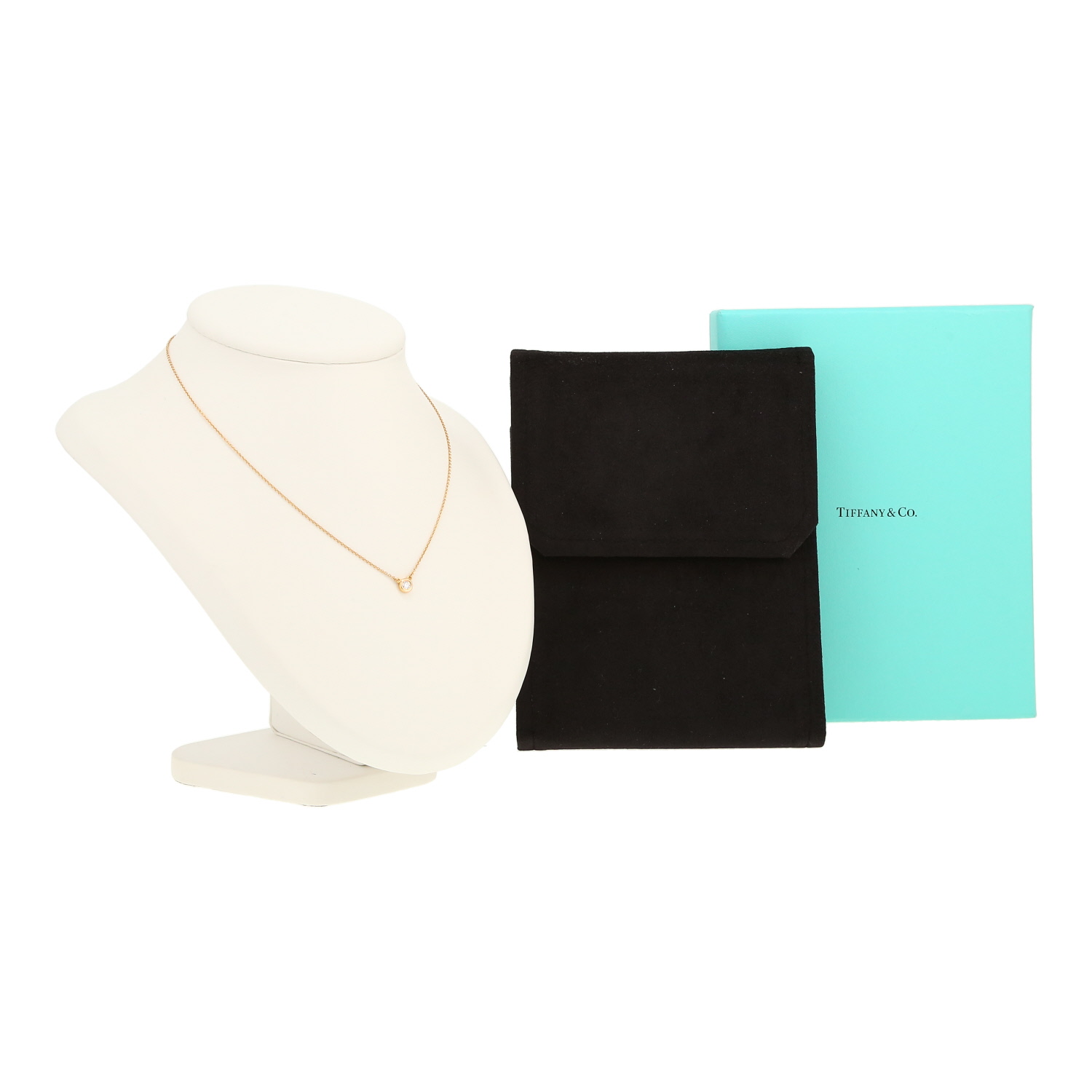 Collier Tiffany & Co Diamonds By The Yard en or jaune et diamant - Detail D2