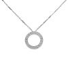 Cartier Love pavé necklace in white gold and diamonds - 00pp thumbnail