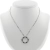 Collier Cartier Love pavé en or blanc et diamants - 360 thumbnail