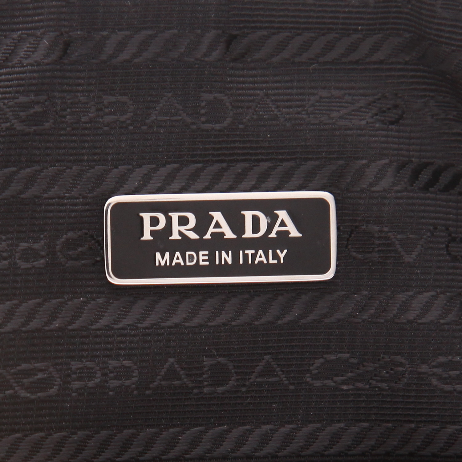 Sac bandoulière Prada  Triangle en cuir jaune - Detail D2