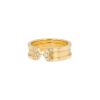 Open Cartier C de Cartier ring in yellow gold and diamonds - 00pp thumbnail