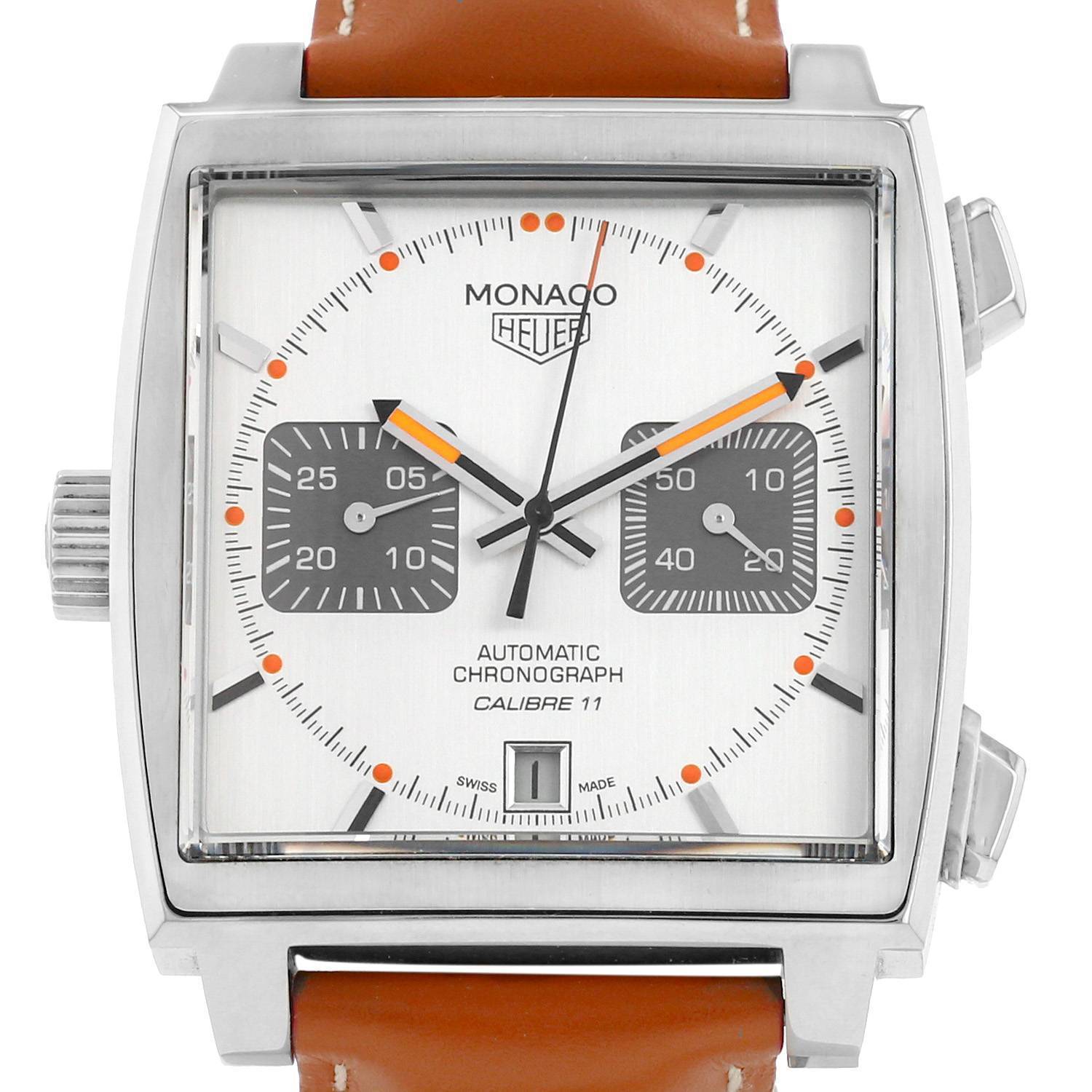 Orologio TAG Heuer Monaco Chronograph Vintage Limited Edition in acciaio Ref: TAG Heuer - CAW211C-0  Circa 2010