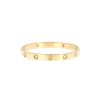 Bracelet Cartier Love 4 diamants en or jaune et diamants, taille 16 - 360 thumbnail