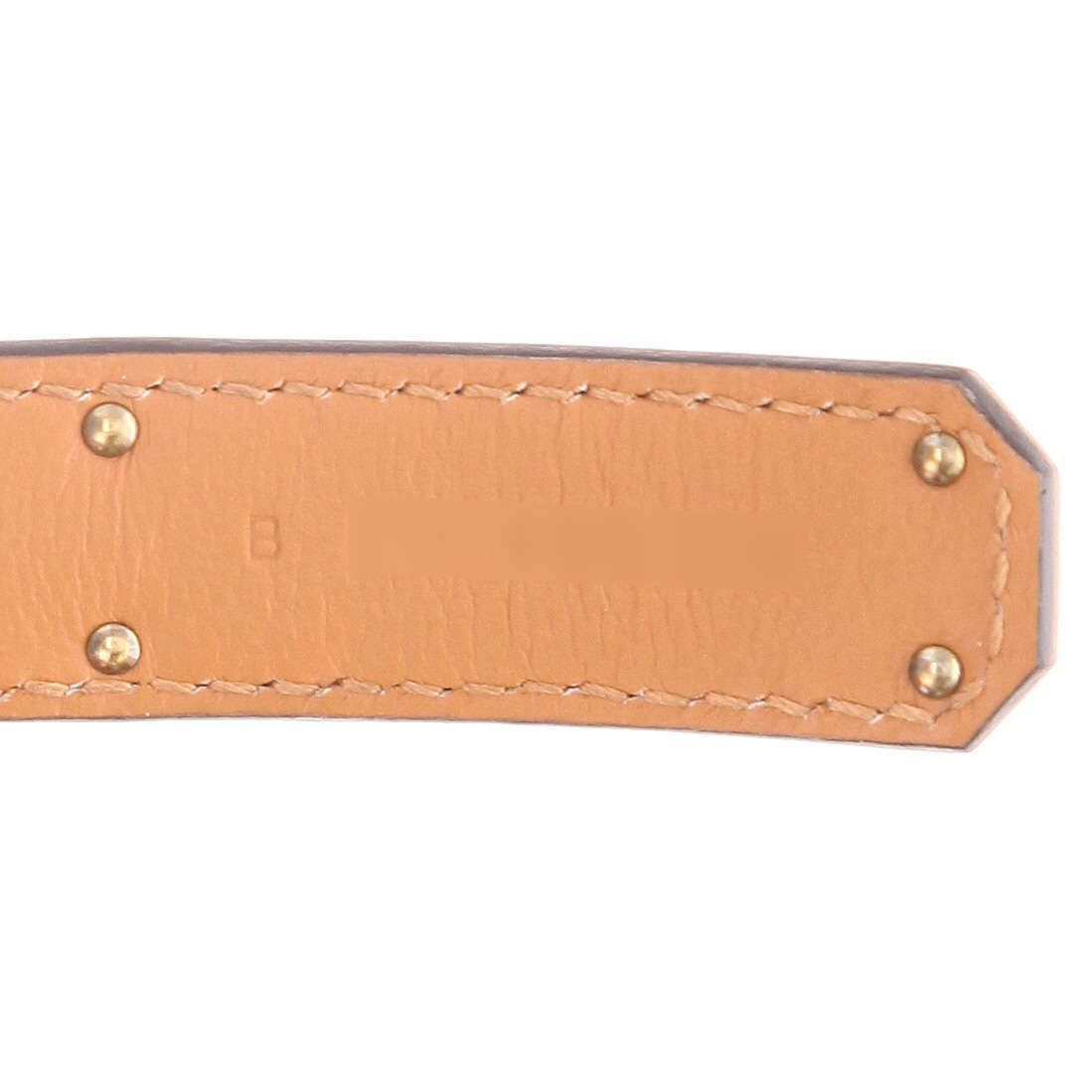 Ceinture Hermès  Kelly - Belt en cuir epsom étoupe - Detail D2
