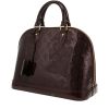 Bolso de mano Louis Vuitton  Alma modelo pequeño  en charol Monogram color berenjena - 00pp thumbnail