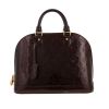 Borsa Louis Vuitton  Alma modello piccolo  in pelle verniciata monogram plum - 360 thumbnail