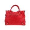 Balenciaga  City handbag  in red leather - 360 thumbnail