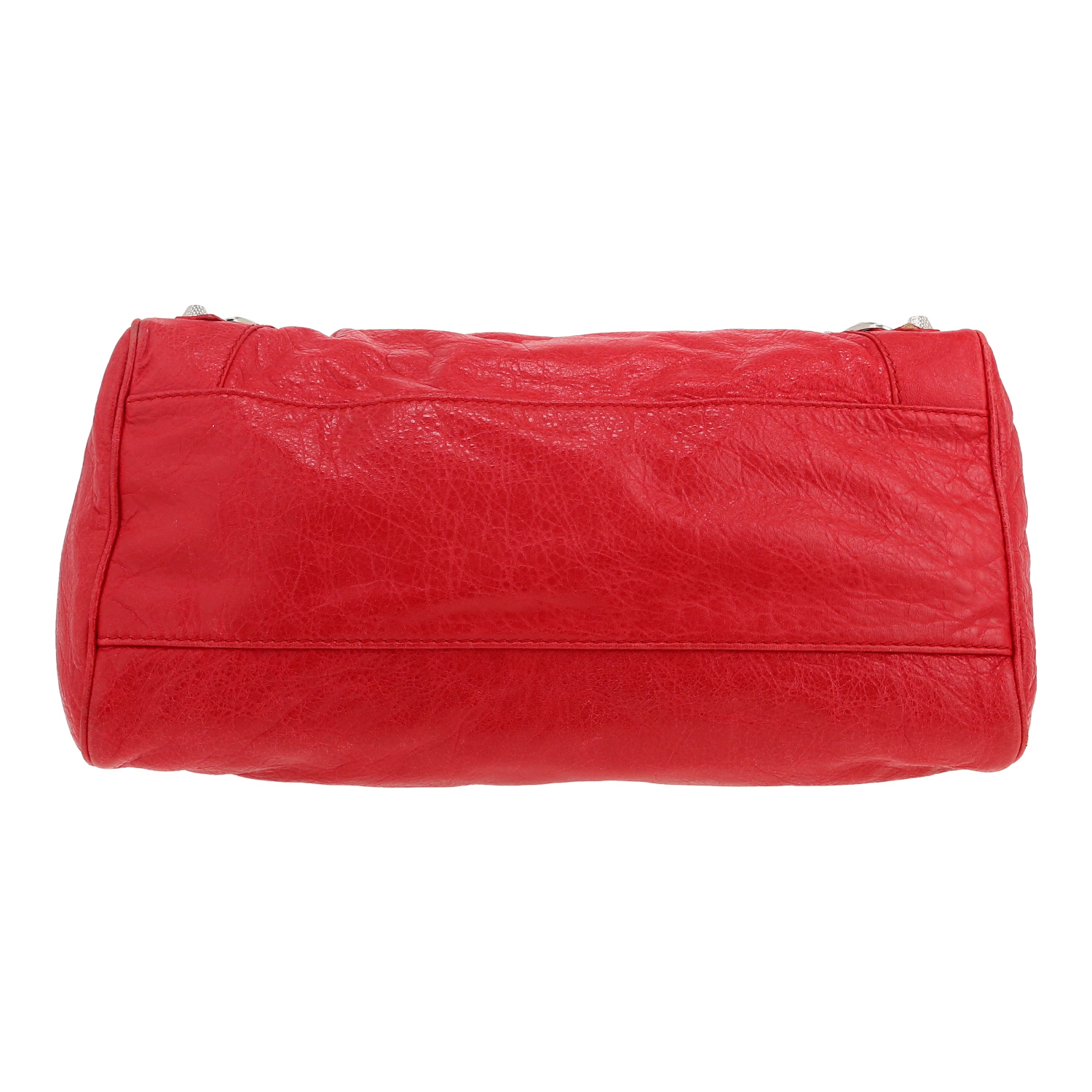 Balenciaga  City handbag  in red leather - Detail D1