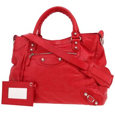 Bolso de mano Balenciaga  City en cuero rojo