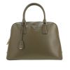 Borsa Prada  Bauletto in pelle saffiano verde kaki - 360 thumbnail