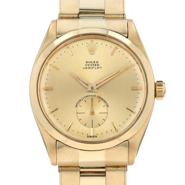 Orologio Rolex Veriflat in oro giallo Ref: Rolex - 6512  Circa 1958