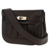 Sac bandoulière Hermès  Berline petit modèle  en cuir Swift noir - 00pp thumbnail