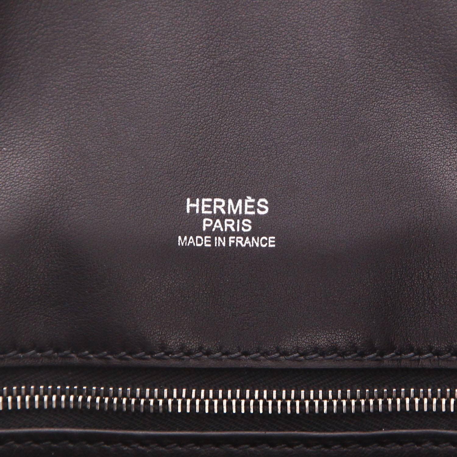 Hermès  Berline small model  shoulder bag  in black Swift leather - Detail D2