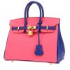 Bolso de mano Hermès  Birkin 25 cm en cuero epsom azalea pink y azul eléctrico - 00pp thumbnail