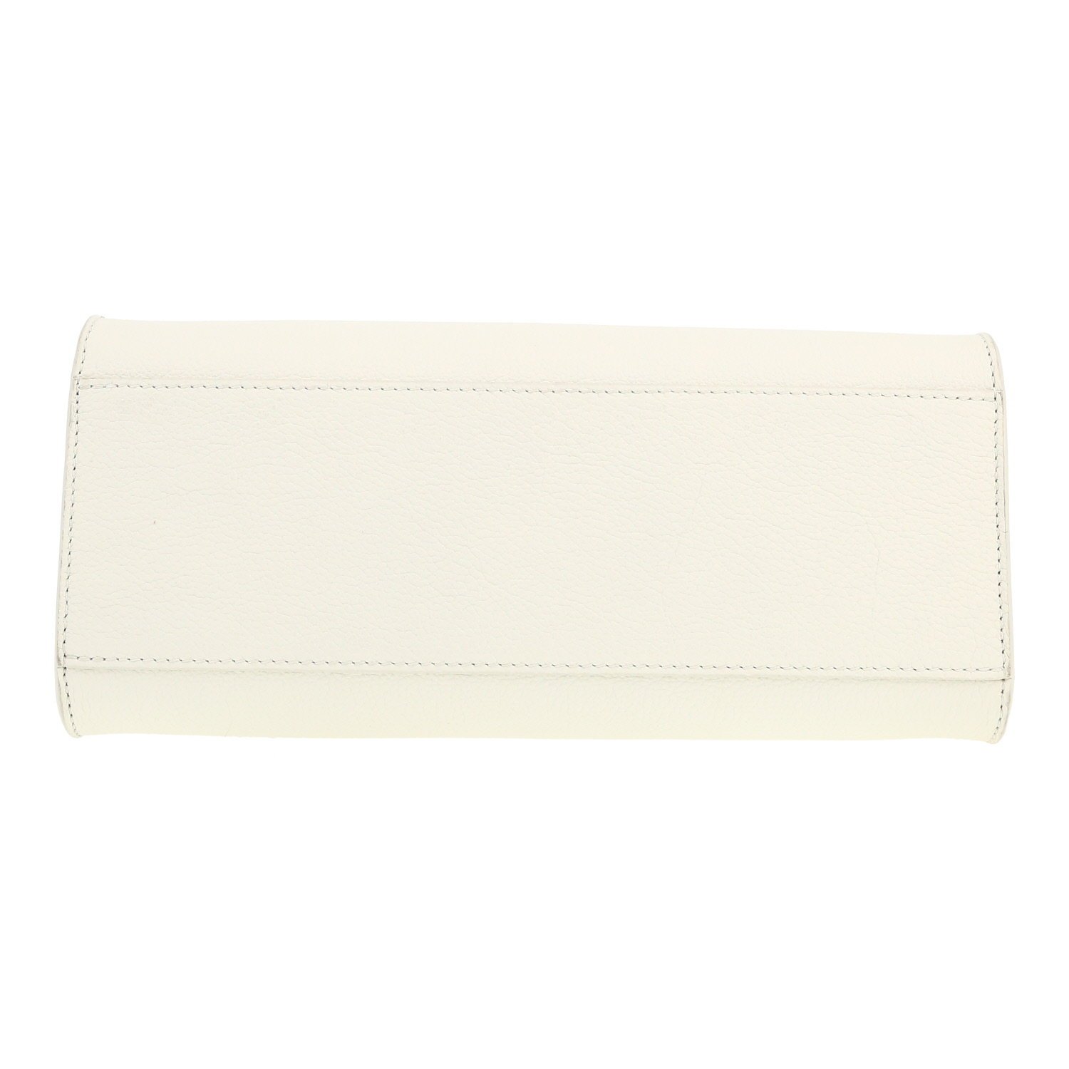 Louis Vuitton  Lockme handbag  in white grained leather - Detail D1