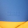 Goyard   pouch  in blue Goyard canvas  and blue leather - Detail D2 thumbnail