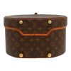 Louis Vuitton  Boîte chapeau 30 hat box  in brown monogram canvas  and natural leather - Detail D1 thumbnail