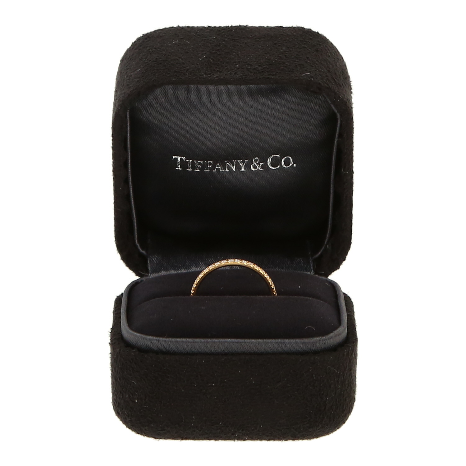 Tiffany 
Co Soleste wedding ring in yellow gold and diamonds - Detail D2
