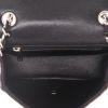 Chanel  Mini Carré shoulder bag  in black quilted grained leather - Detail D3 thumbnail