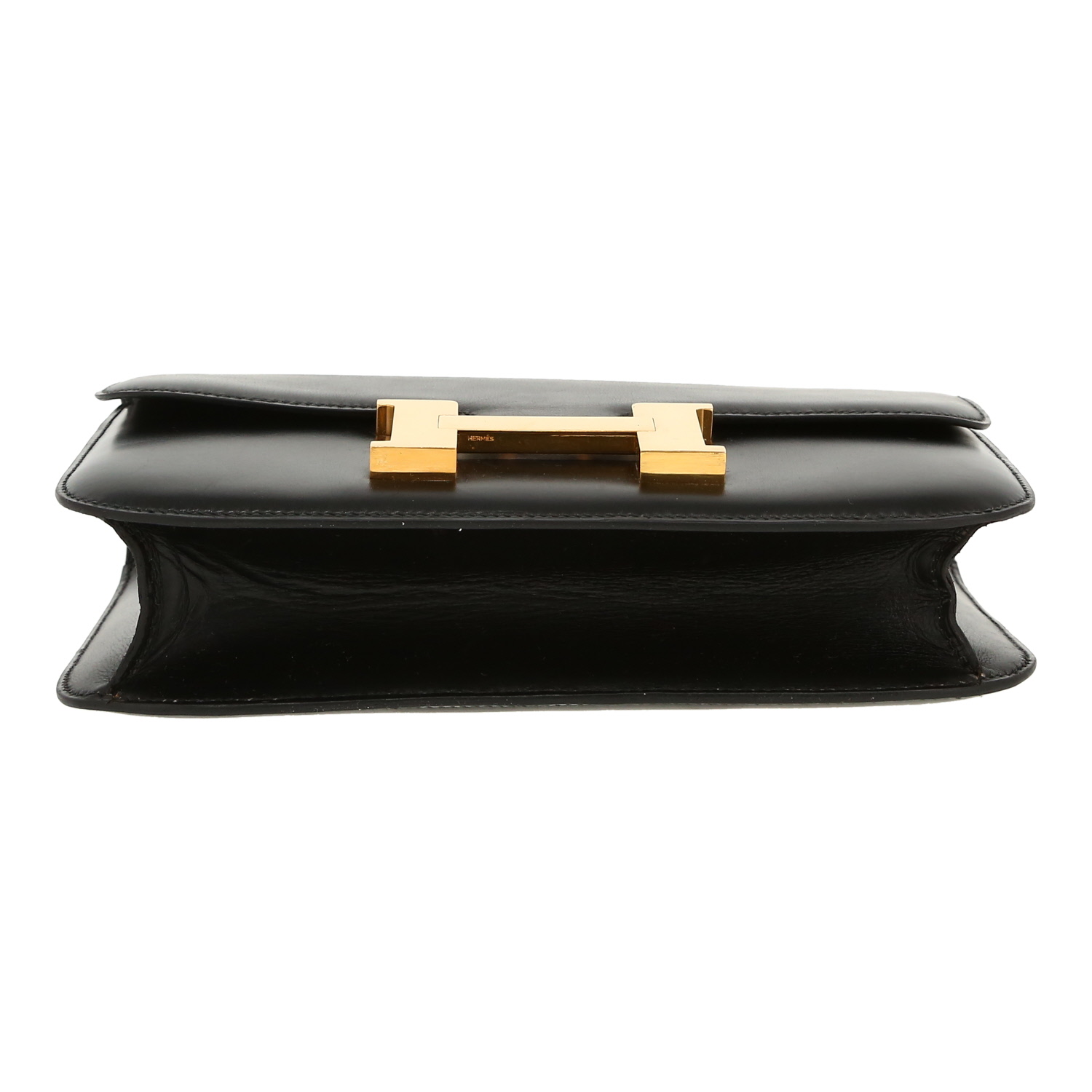 Hermès  Constance handbag  in black box leather - Detail D1