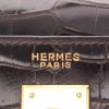 Hermès  Kelly 35 cm handbag  in brown crocodile - Detail D2 thumbnail