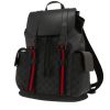 Gucci   backpack  in black "sûpreme GG" canvas  and black leather - 00pp thumbnail