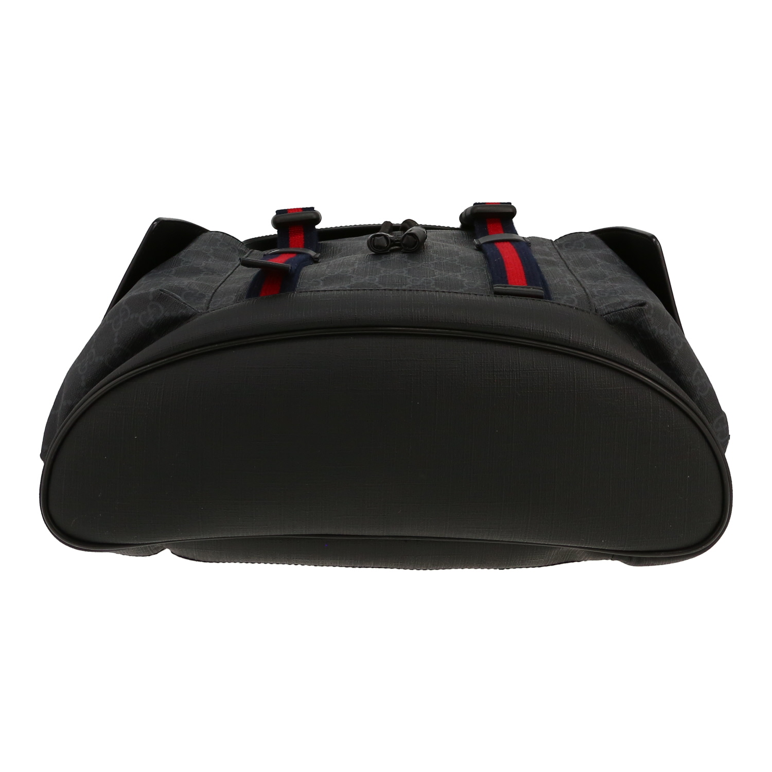 Gucci   backpack  in black "sûpreme GG" canvas  and black leather - Detail D1