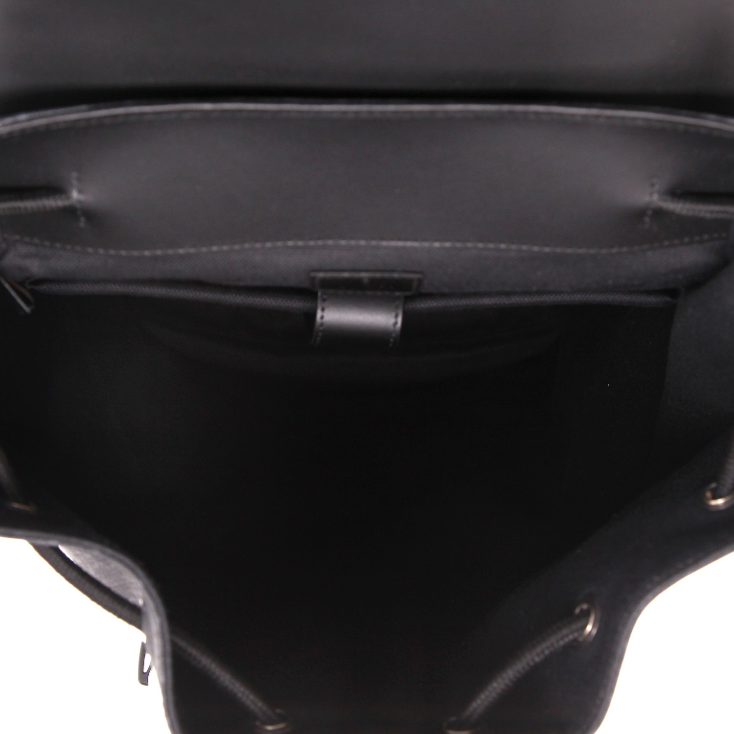 Zaino Gucci   in tela "sûpreme GG" nera e pelle nera - Detail D3