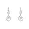 Paire de boucles d'oreilles Chaumet Joséphine Éclat Floral en or blanc et diamants - 00pp thumbnail