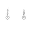 Paire de boucles d'oreilles Chaumet Joséphine Éclat Floral en or blanc et diamants - 360 thumbnail