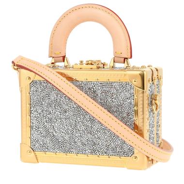 Bauletto Louis Vuitton  Micro Malle Capitale in tela e pelle naturale