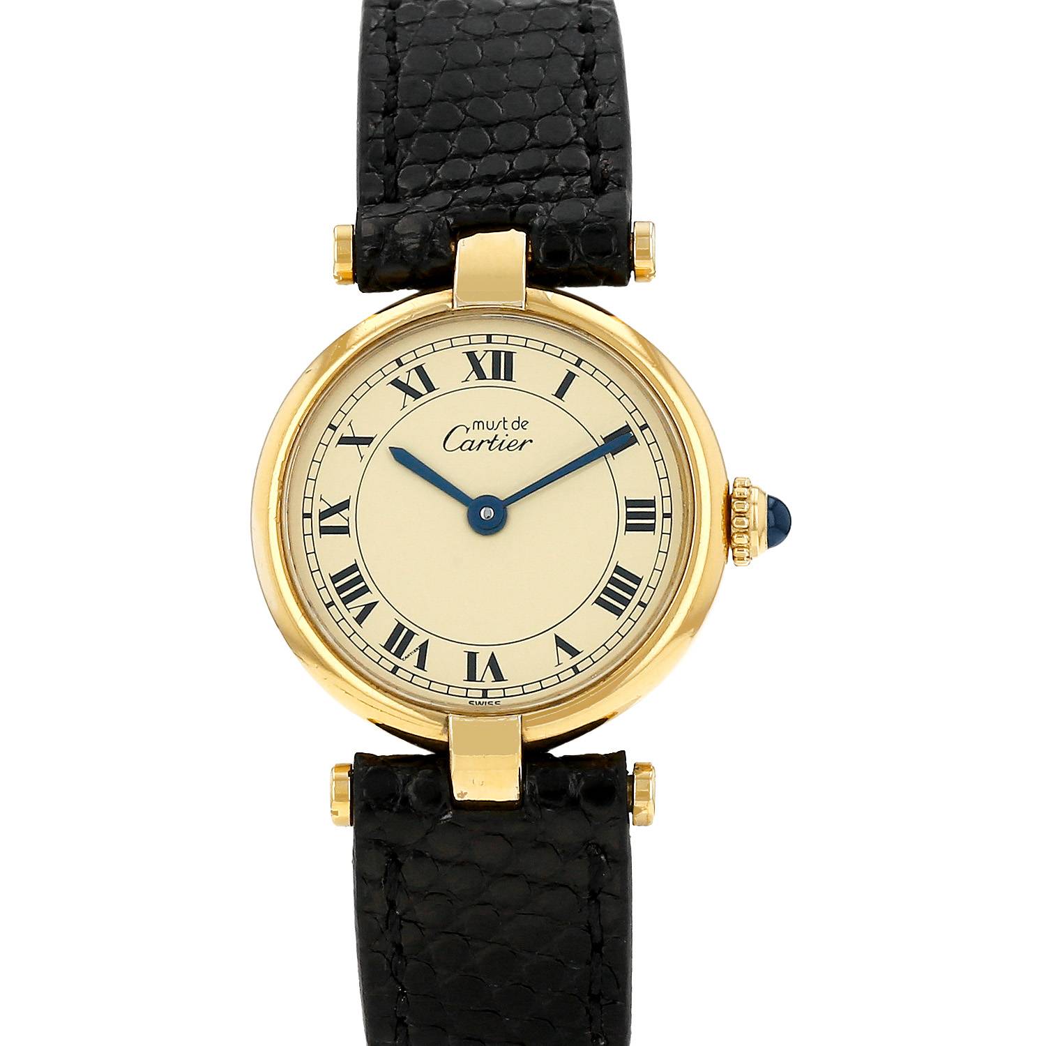 Montre Cartier Must Vendôme en vermeil Ref: Cartier - 590004  Vers 1990