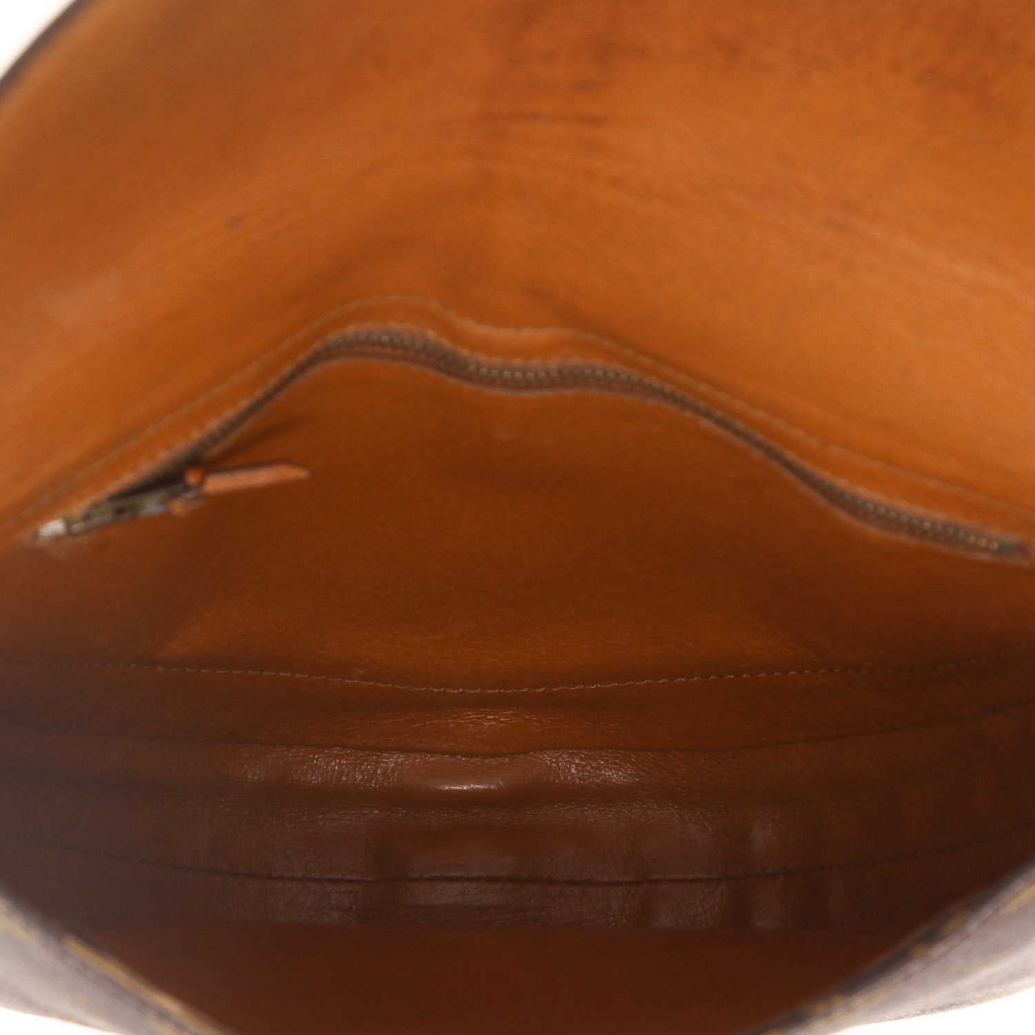 Louis Vuitton  Chantilly shoulder bag  in brown monogram canvas  and natural leather - Detail D3