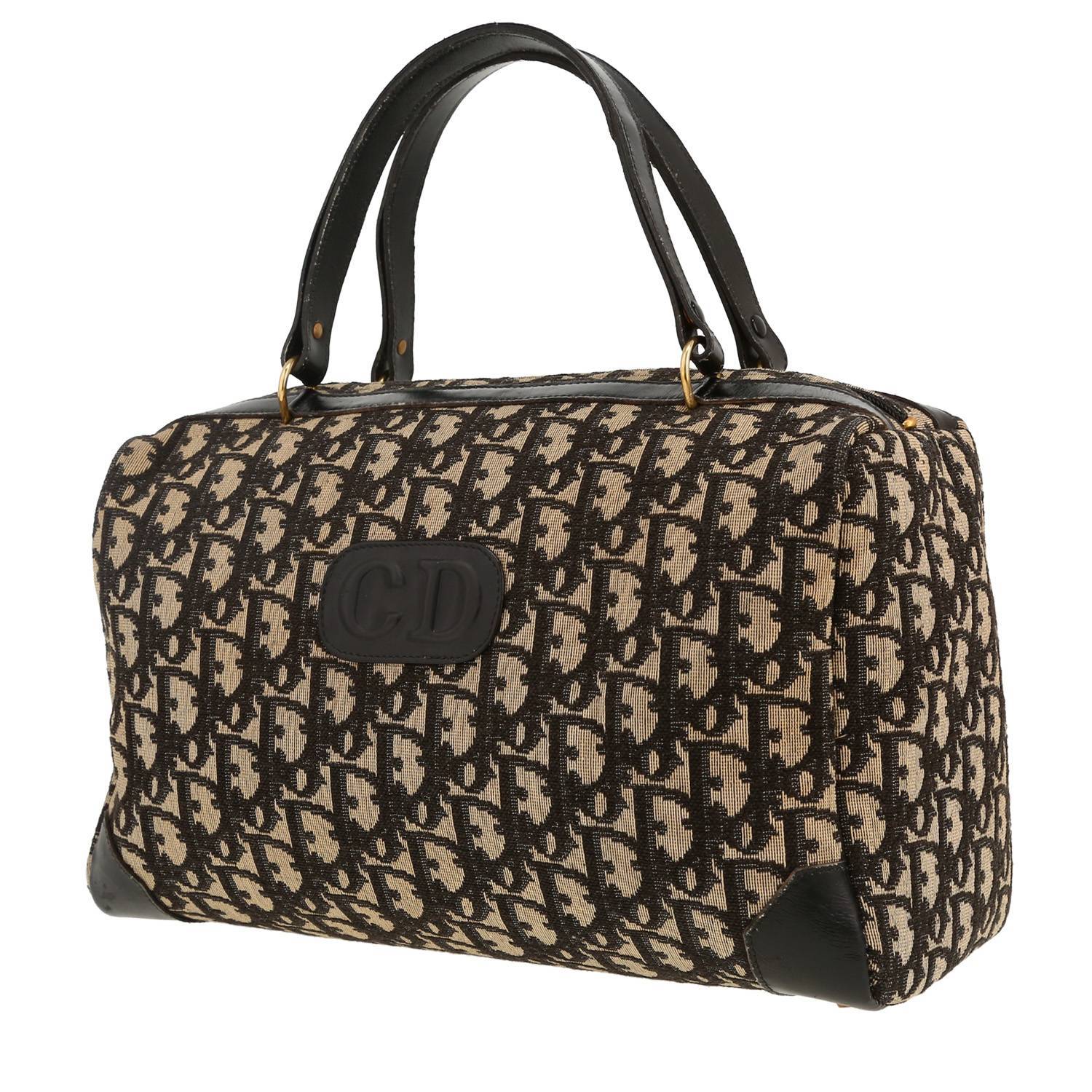 Dior oblique boston bag on sale