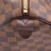 Louis Vuitton  Keepall 50 travel bag  in ebene damier canvas  and brown leather - Detail D6 thumbnail