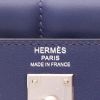 Bolso de mano Hermès  Kelly 25 cm Padded en cuero swift azul Zafiro - Detail D2 thumbnail