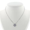 Van Cleef & Arpels Vintage Alhambra necklace in white gold and chalcedony - 360 thumbnail