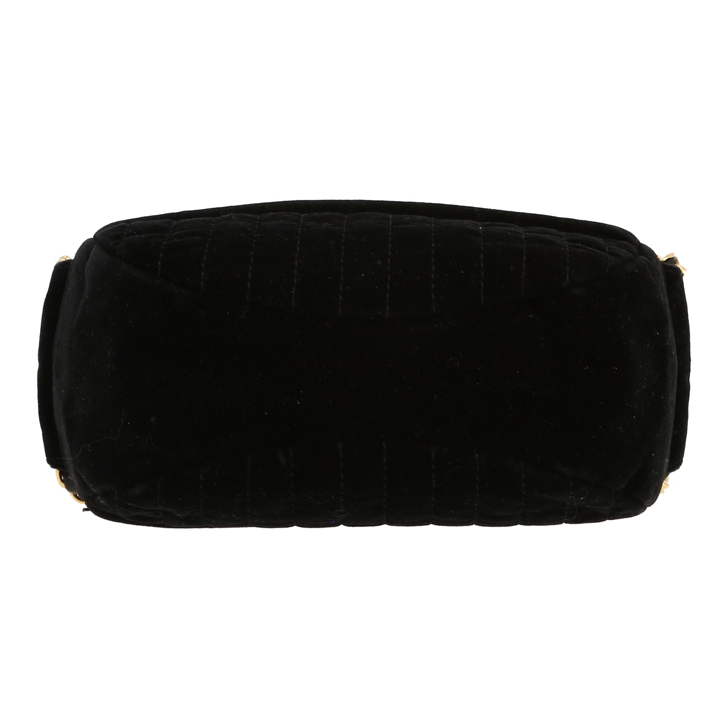 Chanel  Vintage handbag  in black velvet - Detail D1