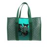 Goyard  Villette shopping bag  in green Goyard canvas  and green leather - 360 thumbnail