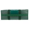 Sac cabas Goyard  Villette en toile Goyardine verte et cuir vert - Detail D1 thumbnail