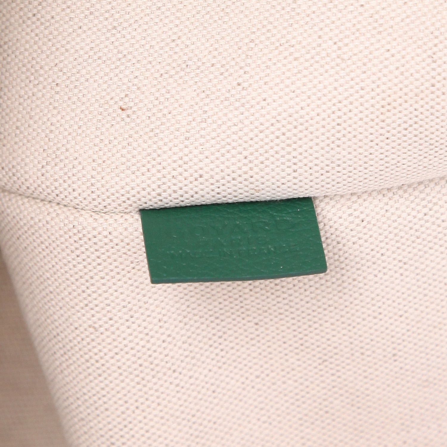 Shopping bag Goyard  Villette in tela Goyardine verde e pelle verde - Detail D2